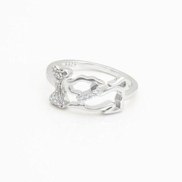 Sterling Silver Dog Ring - Picture 1 of 3